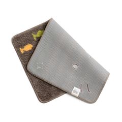 Thảm Lau Chân Cotton Len Mèo Nâu Xanh