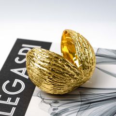 Tượng Decor Hình Vỏ Đậu Metal Để Bàn Sang Trọng