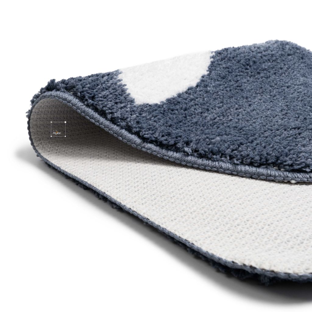 Thảm Lau Chân Màu Tối Giản Họa Tiết Mèo Thỏ