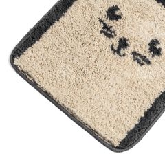 Thảm Lau Chân Màu Tối Giản Họa Tiết Mèo Thỏ