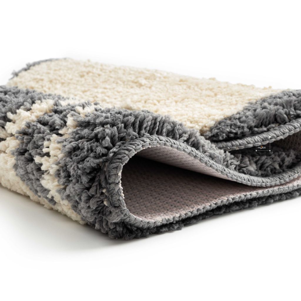 Thảm Lau Chân Màu Tối Giản Họa Tiết Mèo Thỏ