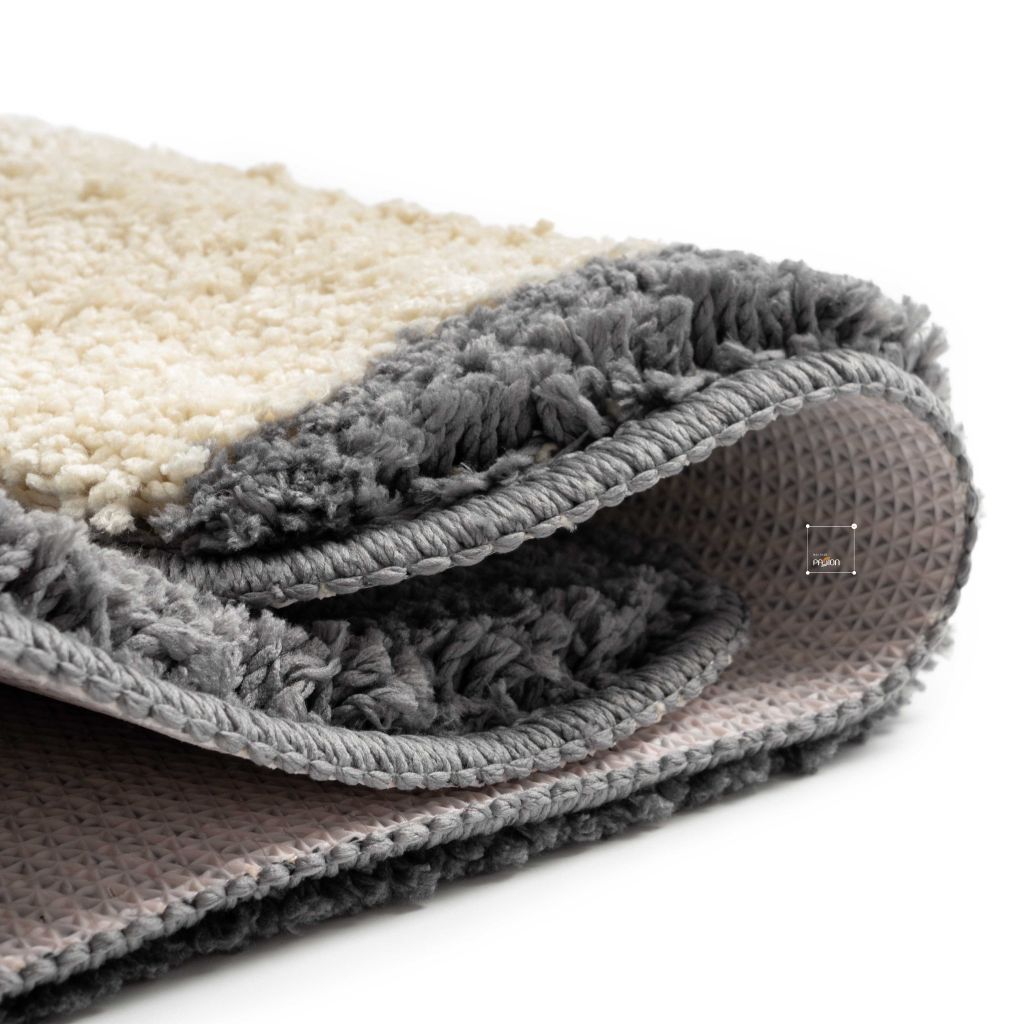 Thảm Lau Chân Màu Tối Giản Họa Tiết Mèo Thỏ