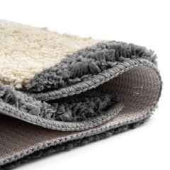 Thảm Lau Chân Màu Tối Giản Họa Tiết Mèo Thỏ