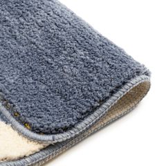 Thảm Lau Chân Màu Tối Giản Họa Tiết Mèo Thỏ