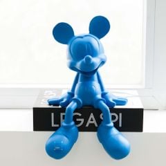 Tượng Decor Chuột Mickey Ngồi Thư Giãn Trang Trí