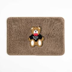 Thảm Lau Chân Siêu Thấm Thêu Hình Chú Gấu