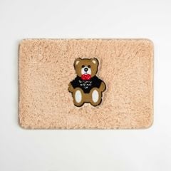 Thảm Lau Chân Siêu Thấm Thêu Hình Chú Gấu