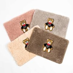 Thảm Lau Chân Siêu Thấm Thêu Hình Chú Gấu