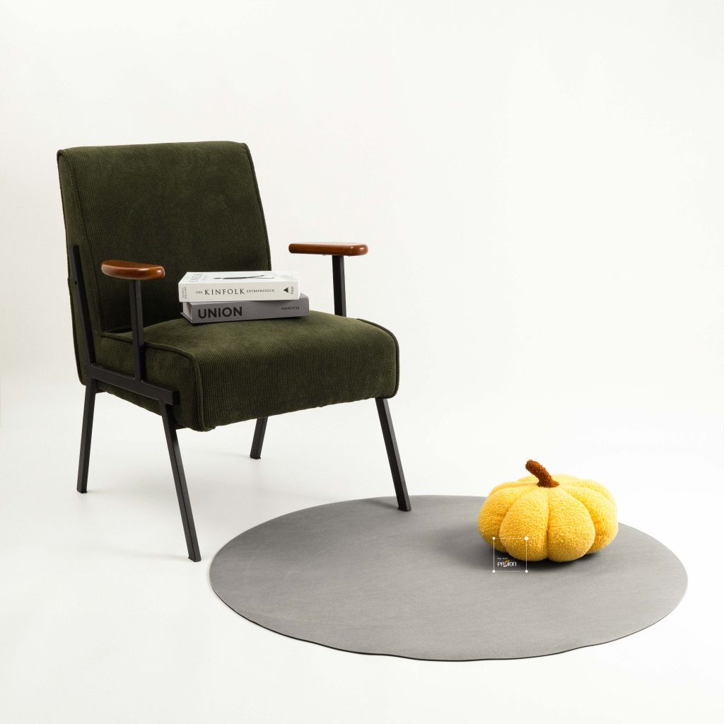 Thảm Tròn Da Lộn Trang Trí Ghế Phòng Ngủ Phòng Đọc Sách