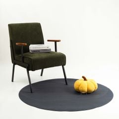 Thảm Tròn Da Lộn Trang Trí Ghế Phòng Ngủ Phòng Đọc Sách