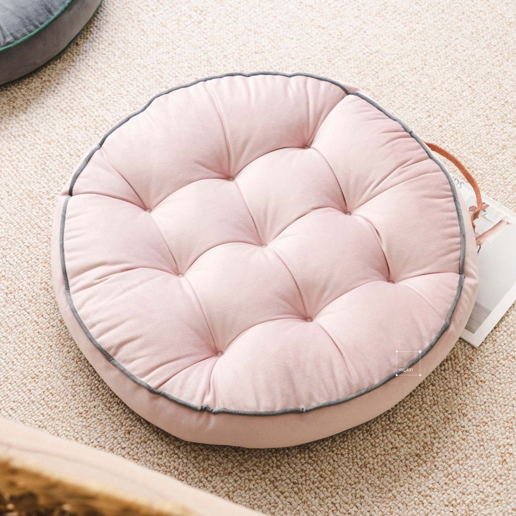 Đệm Ngồi Tròn Nhung Hà Lan Đệm Tatami Nhật Bản 58x58cm