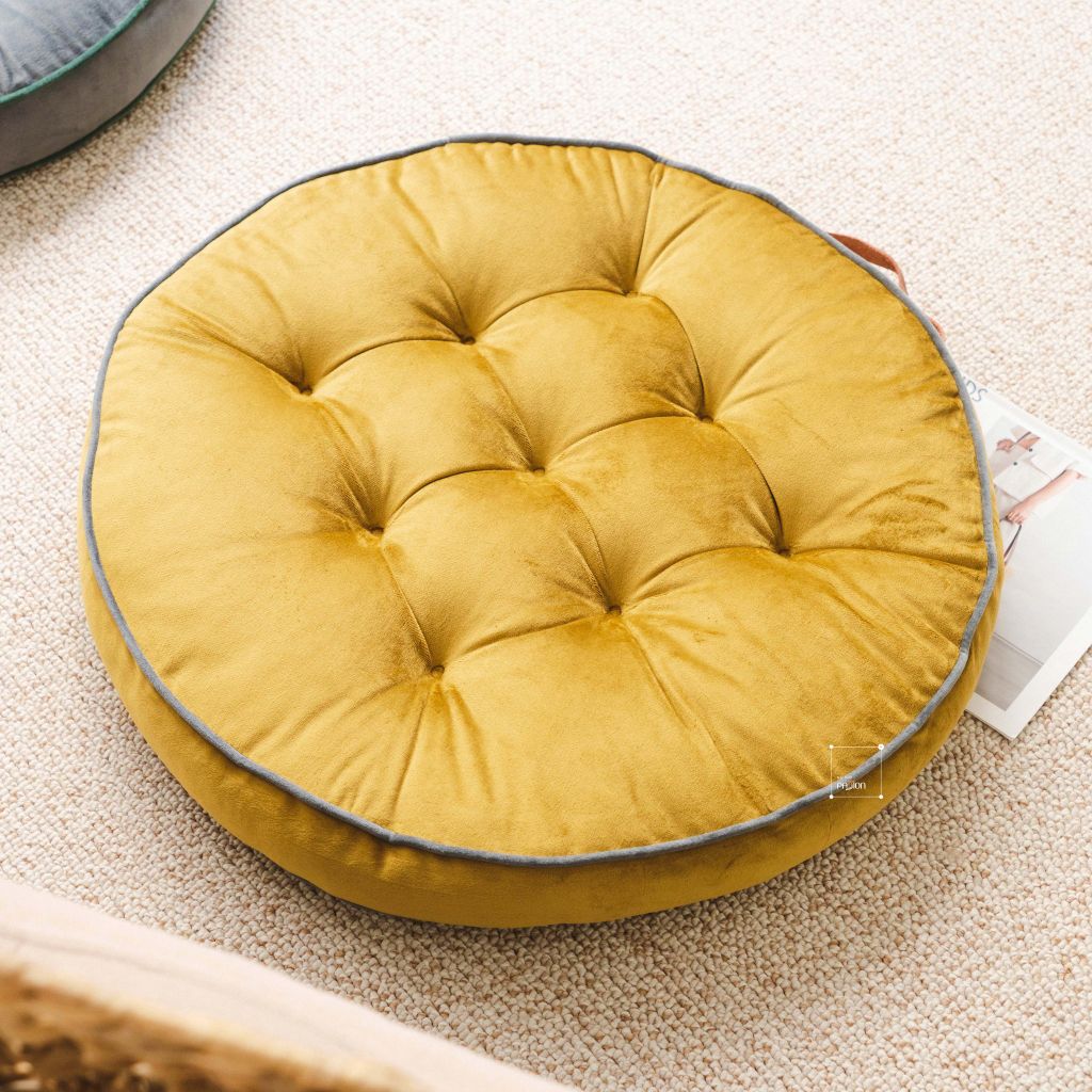 Đệm Ngồi Tròn Nhung Hà Lan Đệm Tatami Nhật Bản 58x58cm
