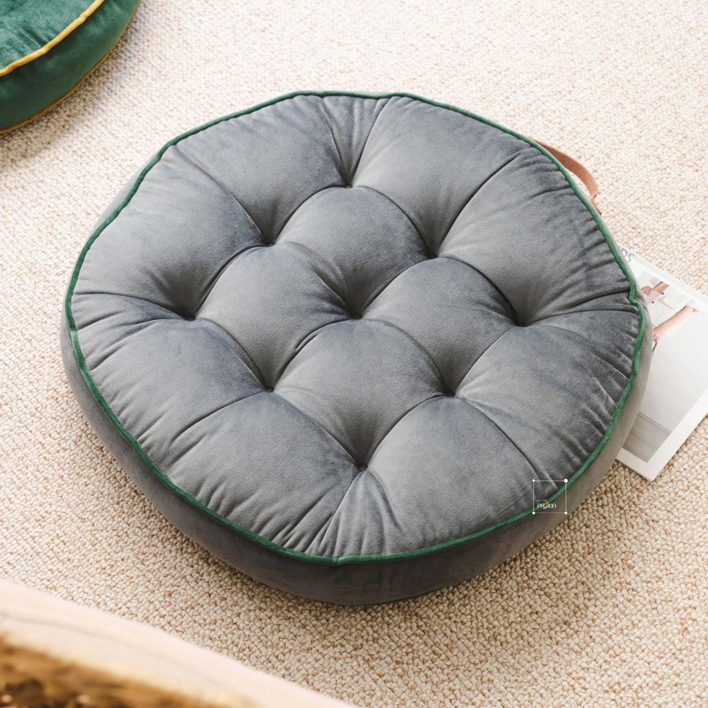 Đệm Ngồi Tròn Nhung Hà Lan Đệm Tatami Nhật Bản 58x58cm