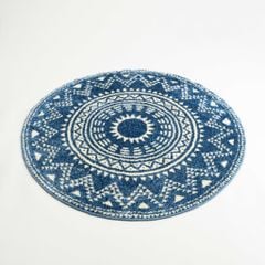 Thảm Tròn Lông Ngắn Trải Sàn Họa Tiết Hoa Văn Trống Đồng