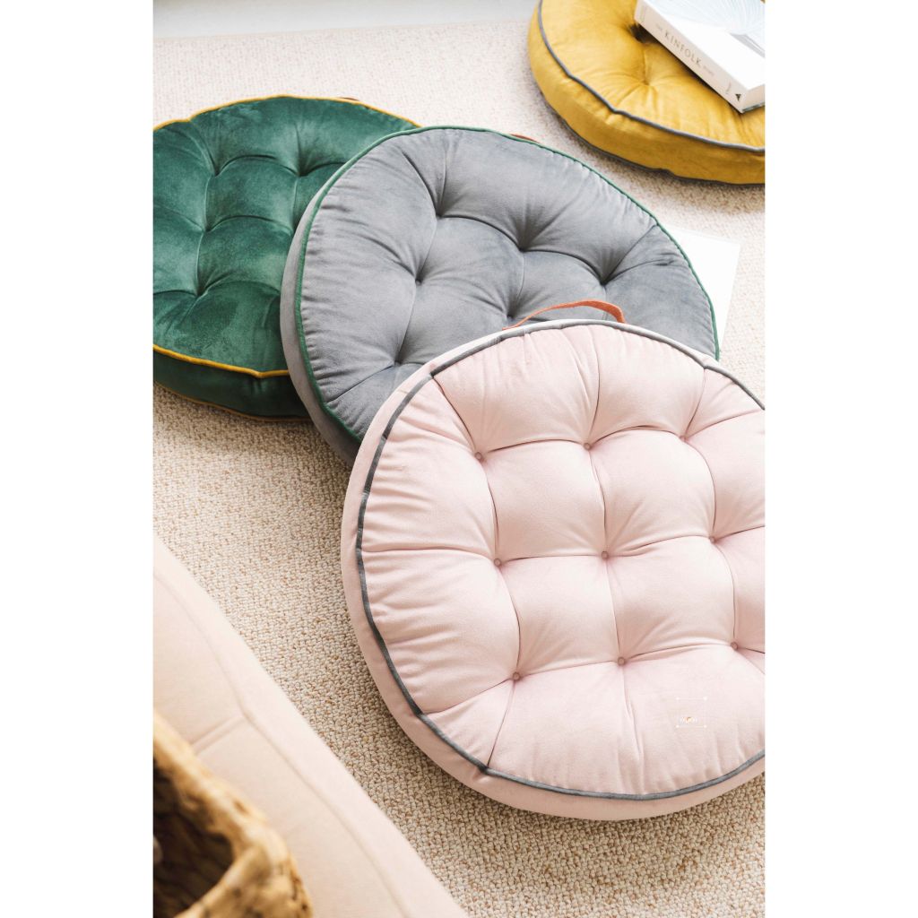Đệm Ngồi Tròn Nhung Hà Lan Đệm Tatami Nhật Bản 58x58cm