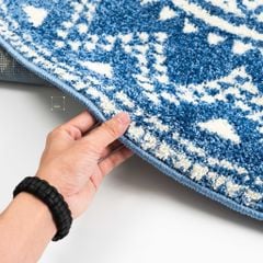 Thảm Tròn Lông Ngắn Trải Sàn Họa Tiết Hoa Văn Trống Đồng