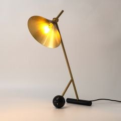 Đèn Bàn Decor Phòng Ngủ Chân Phối Đá Cẩm Thạch