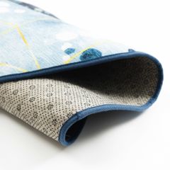 Thảm Tròn Trải Sàn Chinell Chống Trượt Blue Diamond