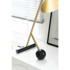 Đèn Bàn Decor Phòng Ngủ Chân Phối Đá Cẩm Thạch