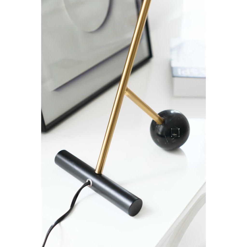 Đèn Bàn Decor Phòng Ngủ Chân Phối Đá Cẩm Thạch