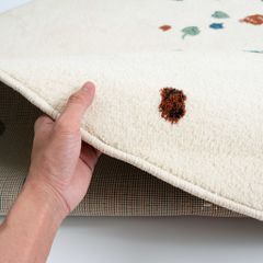 Thảm Tròn Lông Sợi Ngắn Alice Họa Tiết Lá Hoa Rơi