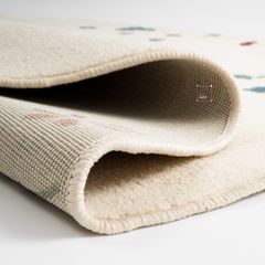 Thảm Tròn Lông Sợi Ngắn Alice Họa Tiết Lá Hoa Rơi