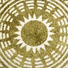 Thảm Tròn Lông Ngắn Trải Sàn Họa Tiết Hoa Văn Trống Đồng