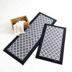 Thảm Bếp Canvas Chần Bông Chống Trượt Chống Sốc Hoa Văn Cao Cấp