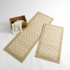 Thảm Bếp Canvas Chần Bông Chống Trượt Chống Sốc Hoa Văn Cao Cấp