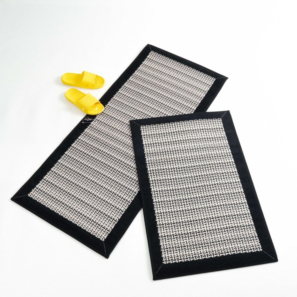 Thảm Bếp Chống Trượt Thấm Dầu Bề Mặt Sợi Đan Dệt Sang Trọng