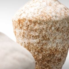 Bình Hoa Gốm Sứ Thủ Công Phong Cách Jingdezhen Wabi Sabi Trắng Xám