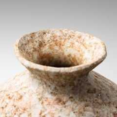 Bình Hoa Gốm Sứ Thủ Công Phong Cách Jingdezhen Wabi Sabi Trắng Xám