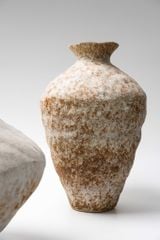 Bình Hoa Gốm Sứ Thủ Công Phong Cách Jingdezhen Wabi Sabi Trắng Xám