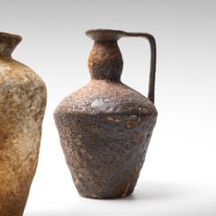 Bình Hoa Gốm Sứ Cổ Phong Cách Wabi Sabi Nâu Cổ