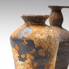 Bình Hoa Gốm Sứ Cổ Phong Cách Wabi Sabi Nâu Cổ