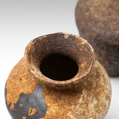 Bình Hoa Gốm Sứ Cổ Phong Cách Wabi Sabi Nâu Cổ