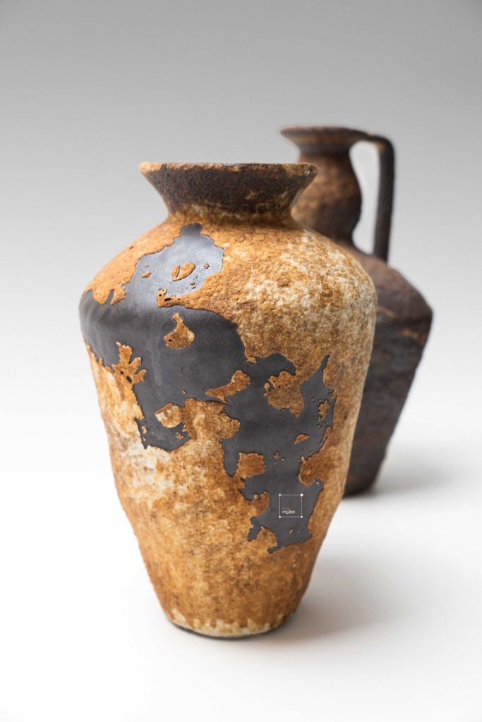 Bình Hoa Gốm Sứ Cổ Phong Cách Wabi Sabi Nâu Cổ