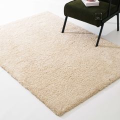 Thảm Lông Sợi Ngắn Len Cừu Mềm Mại Trang Trí Phòng Khách