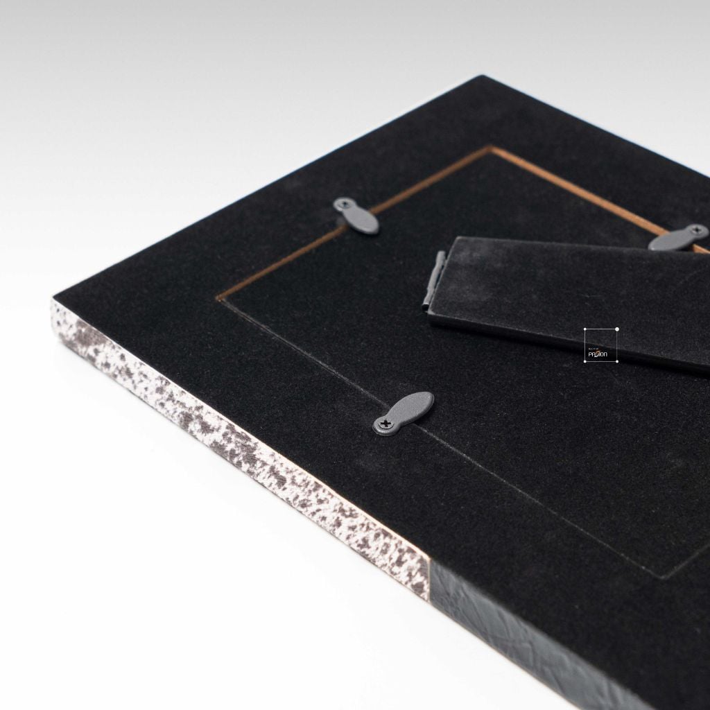 Khung Tranh Decor Để Bàn Phối Lông Thú Da PU