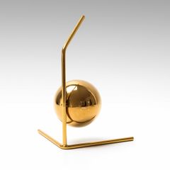 Chặn Sách Hình Khối Tròn Đối Xứng Kim Loại Vàng