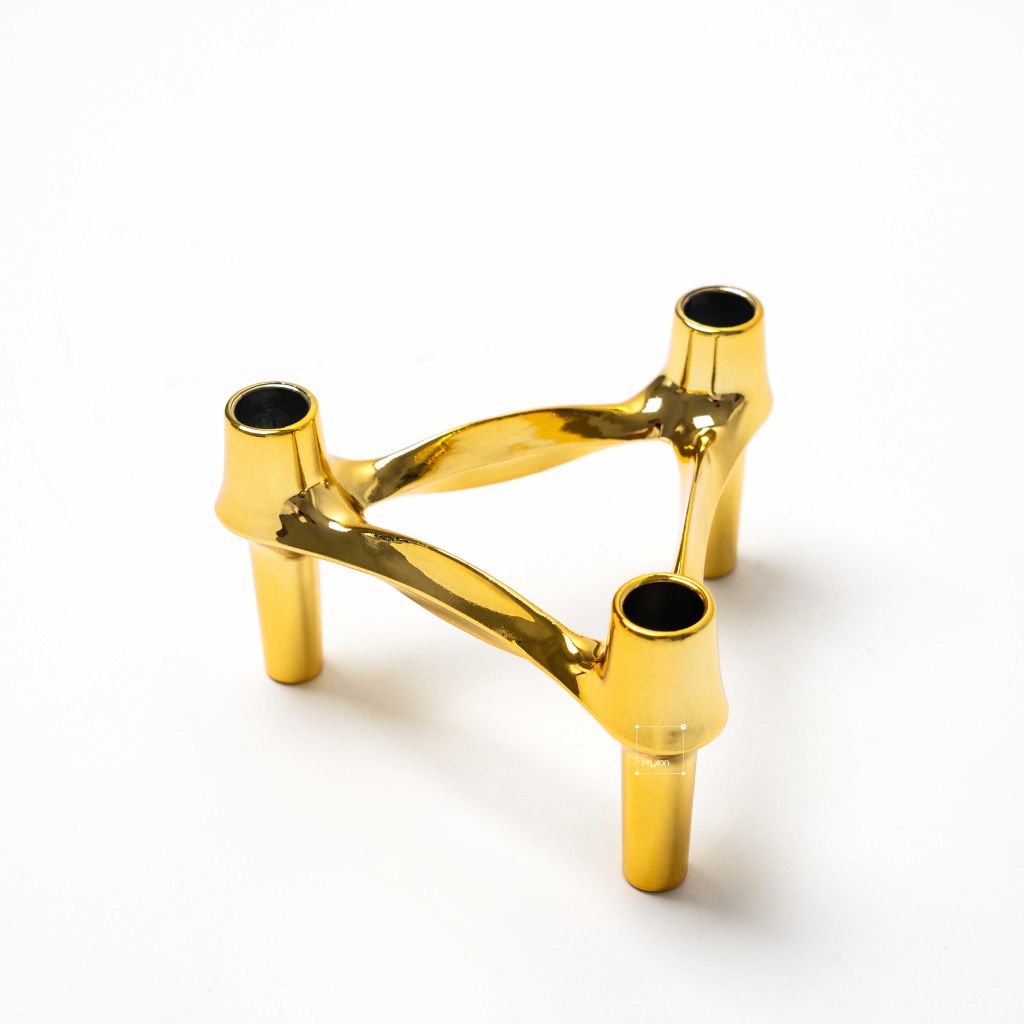 Chân Nến Hình Phân Tử 3 Chân Trang Trí Nối Tầng Decor