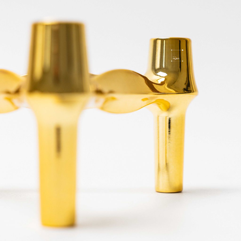 Chân Nến Hình Phân Tử 3 Chân Trang Trí Nối Tầng Decor