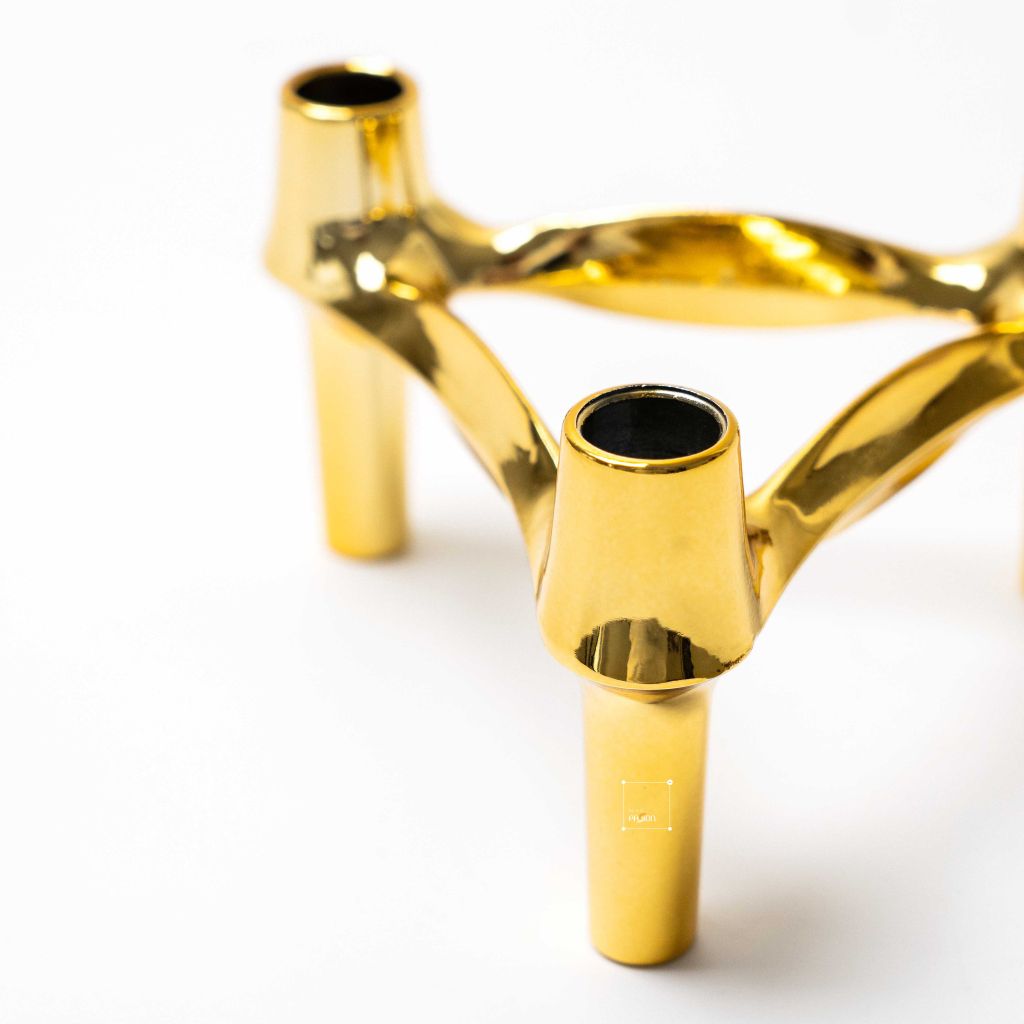 Chân Nến Hình Phân Tử 3 Chân Trang Trí Nối Tầng Decor