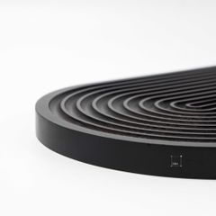 Thớt Gỗ Kẻ Sọc Gợn Sóng Đạo Cụ Chụp Ảnh Decor Bếp Sang Trọng