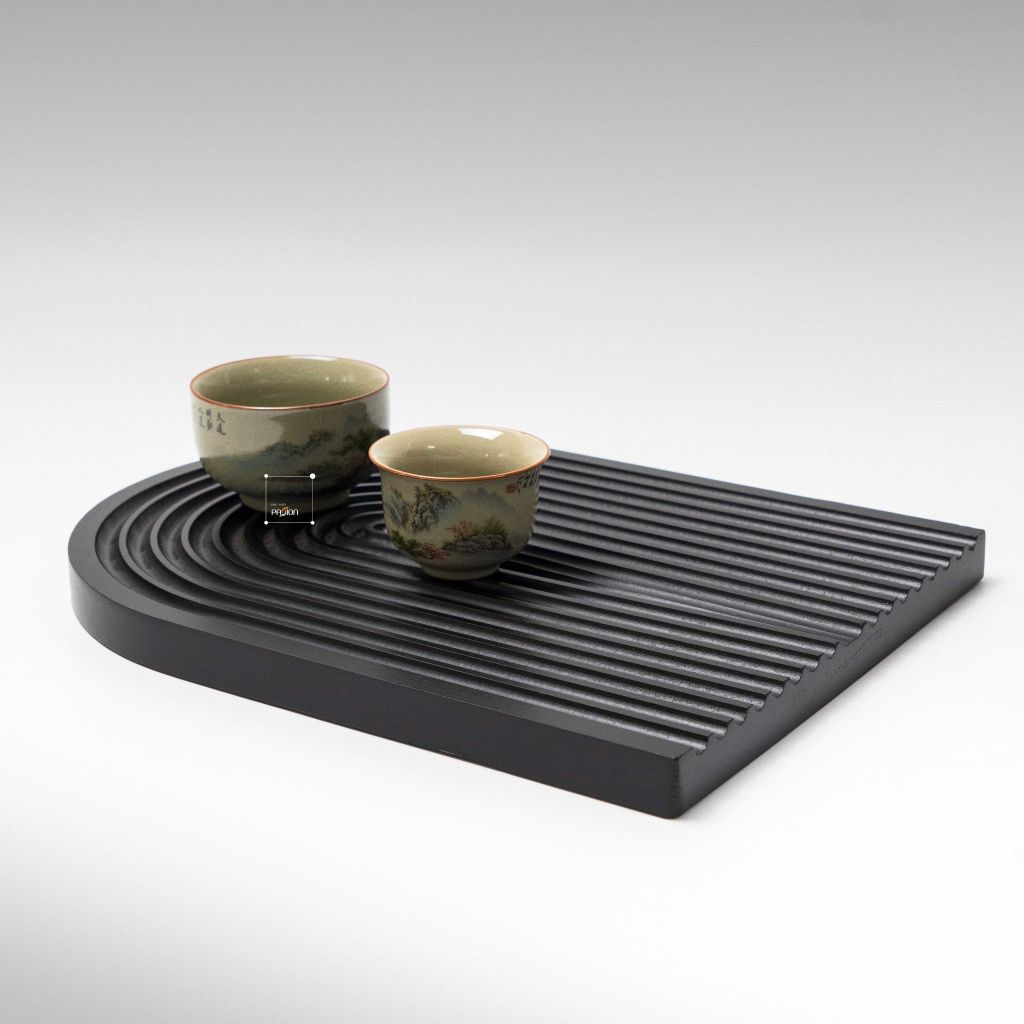 Thớt Gỗ Kẻ Sọc Gợn Sóng Đạo Cụ Chụp Ảnh Decor Bếp Sang Trọng