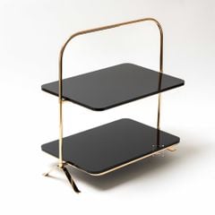 Kệ Trang Trí Bàn Tiệc Đựng Trang Sức 2 Tầng Sang Trọng