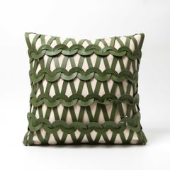 Vỏ Gối Tựa Lưng Phong Cách Bắc Âu Xanh Green Phối Be