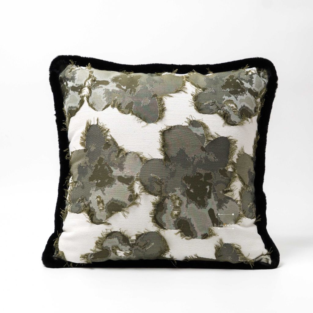 Vỏ Gối Tựa Lưng Phong Cách Bắc Âu Xanh Green Phối Be