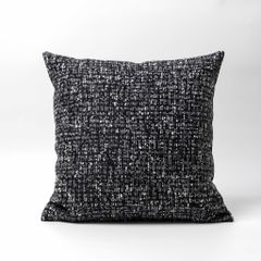 Vỏ Gối Tựa Lưng Sofa Retro Tông Đen Xám Kiểu Mỹ