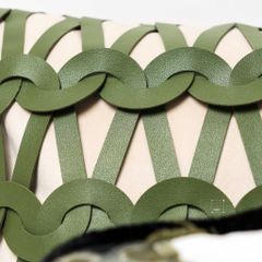 Vỏ Gối Tựa Lưng Phong Cách Bắc Âu Xanh Green Phối Be